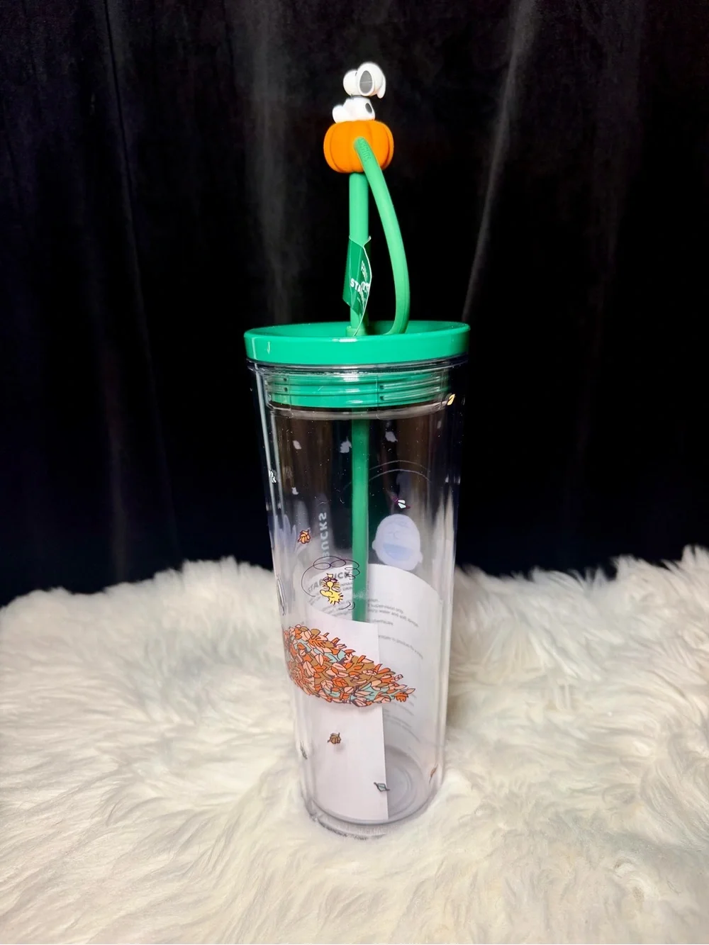 Starbucks Peanuts Snoopy Plush & Fall Tumbler Set